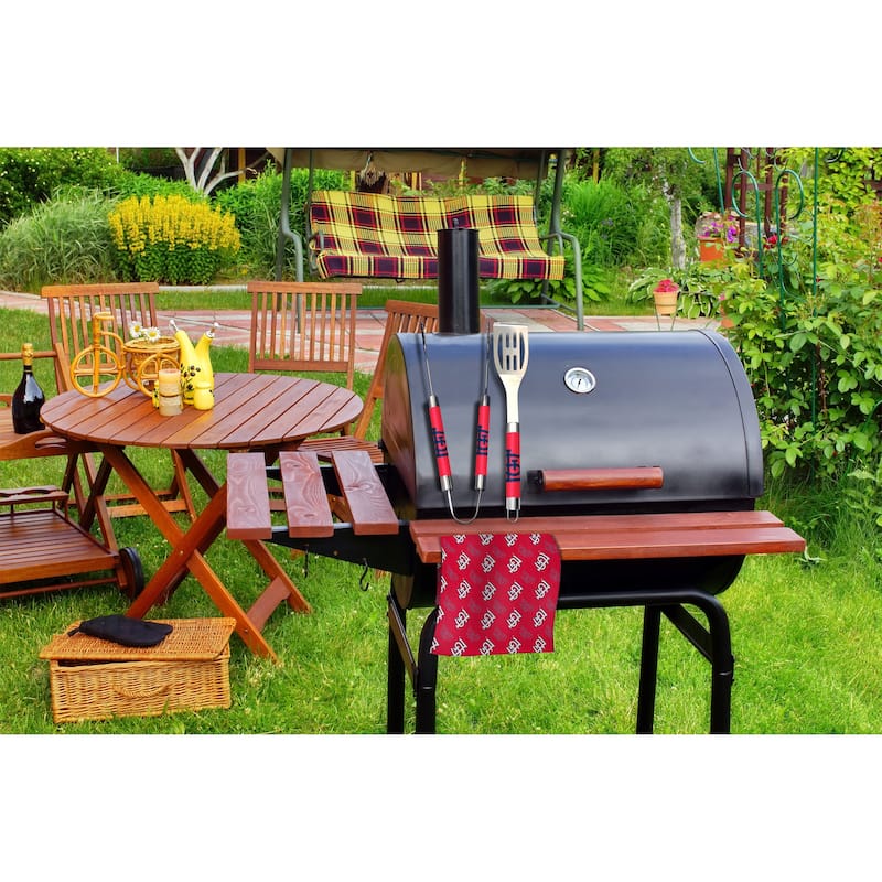 MLB St. Louis Cardinals 3-Piece BBQ Utensil Set 17.25 6 11 x 18 Inches
