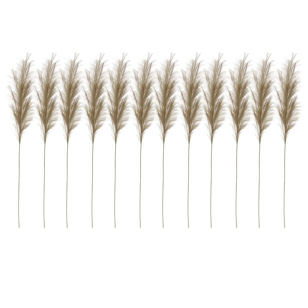 Polyester Bristle Grass Branch, Set of 12