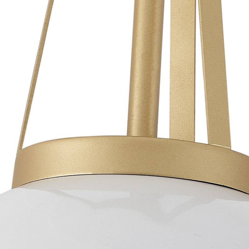 Farmhouse Gold Leaf Inside Semi Flush Mount Ceiling Light for Bedroom Kitchen Hallway