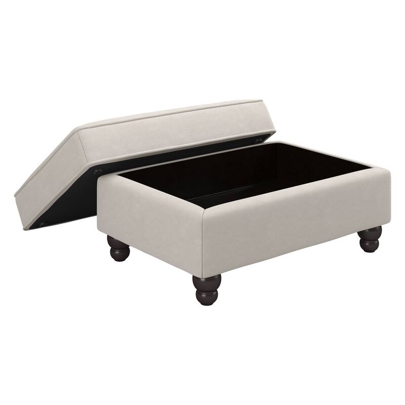 Bush Furniture Coventry Living Room Accent Chair with Ottoman Set