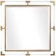 preview thumbnail 1 of 1, Beveled Square Wall Mirror - 40" - Clear and Gold