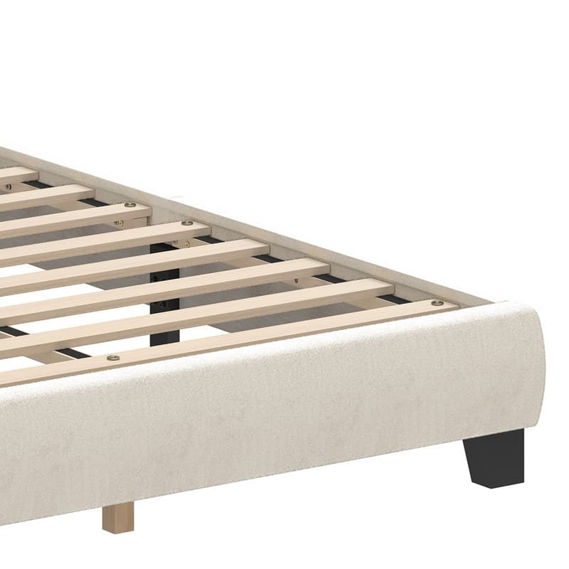Moasis King/Queen Size Velvet Upholstered Bed Frame with Storage Headboard with USB Charging Stations