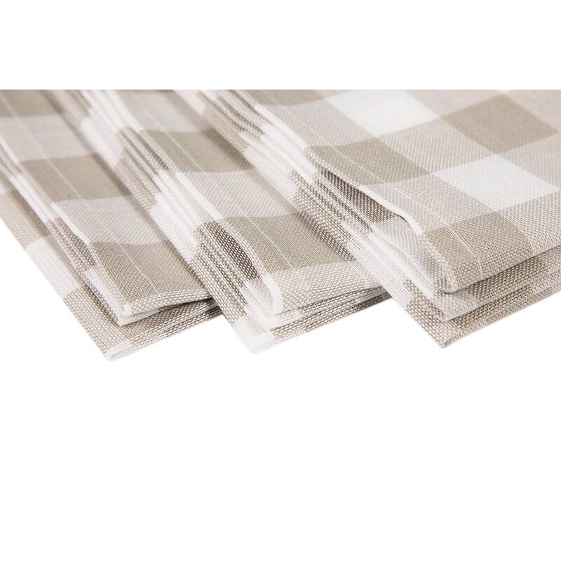 Gingham Check-Classic 20X20-Napkins-Set of 4