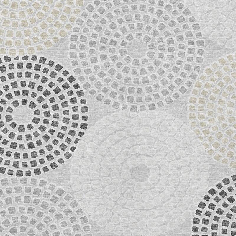 HomeRoots Geometric Transitional Rectangle Outdoor Rug