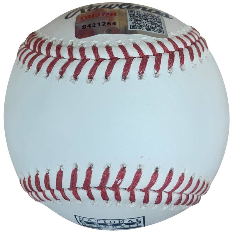 Fred McGriff Autographed Hall of Fame HOF Logo Signed Baseball TRISTAR COA With UV Display Case - 8'6" x 11'6"