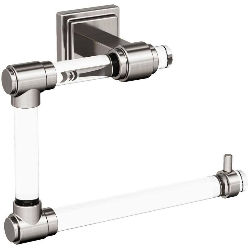 Amerock Glacio 5-7/16" Wall Mounted Towel Ring - Brushed Nickel
