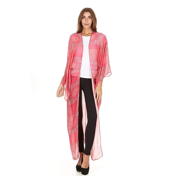 women's sheer kimono cardigan