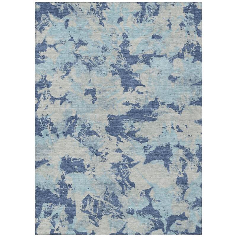 HomeRoots Floral Transitional Rectangle Outdoor Rug