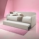 preview thumbnail 8 of 10, Jagger Daybed & Trundle (Twin Size) in Fog Fabric