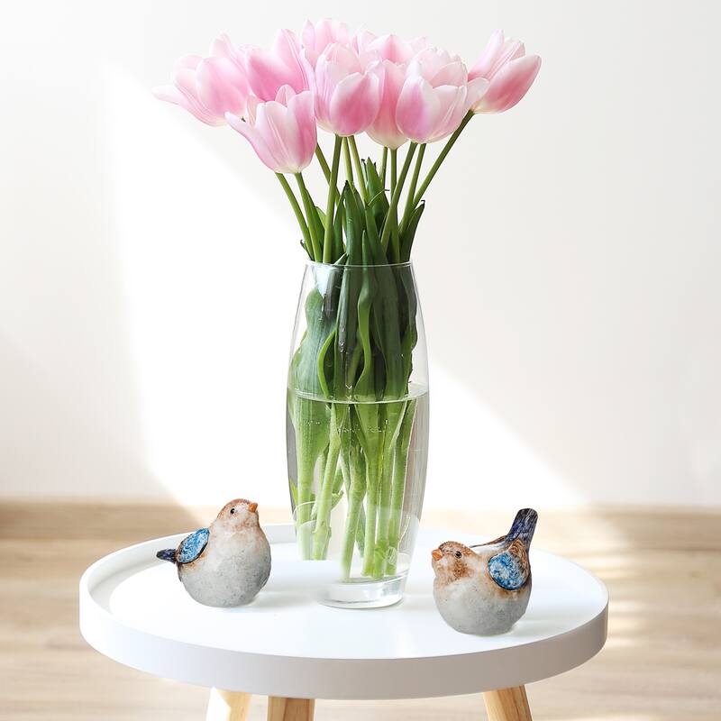 Terracotta Blue Bird 6" Set of 2 - 6