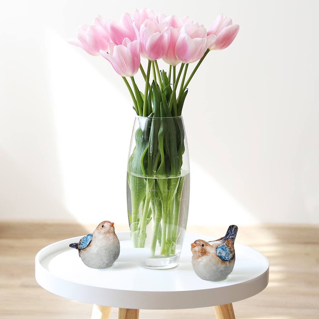 Terracotta Blue Bird 6" Set of 2 - 6