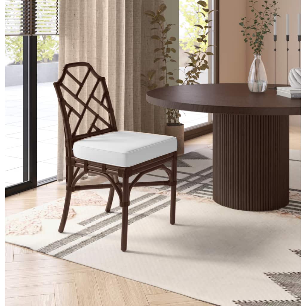 NPD Furniture Kara Rattan Dining Side Chair (Set of 2)