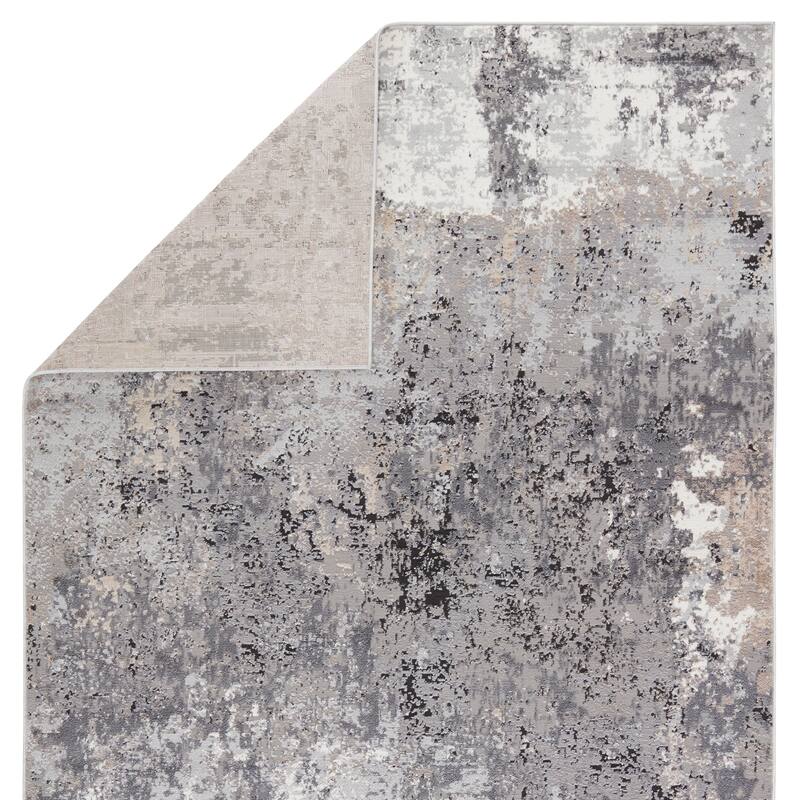 Perrin Abstract Gray/ Tan Area Rug