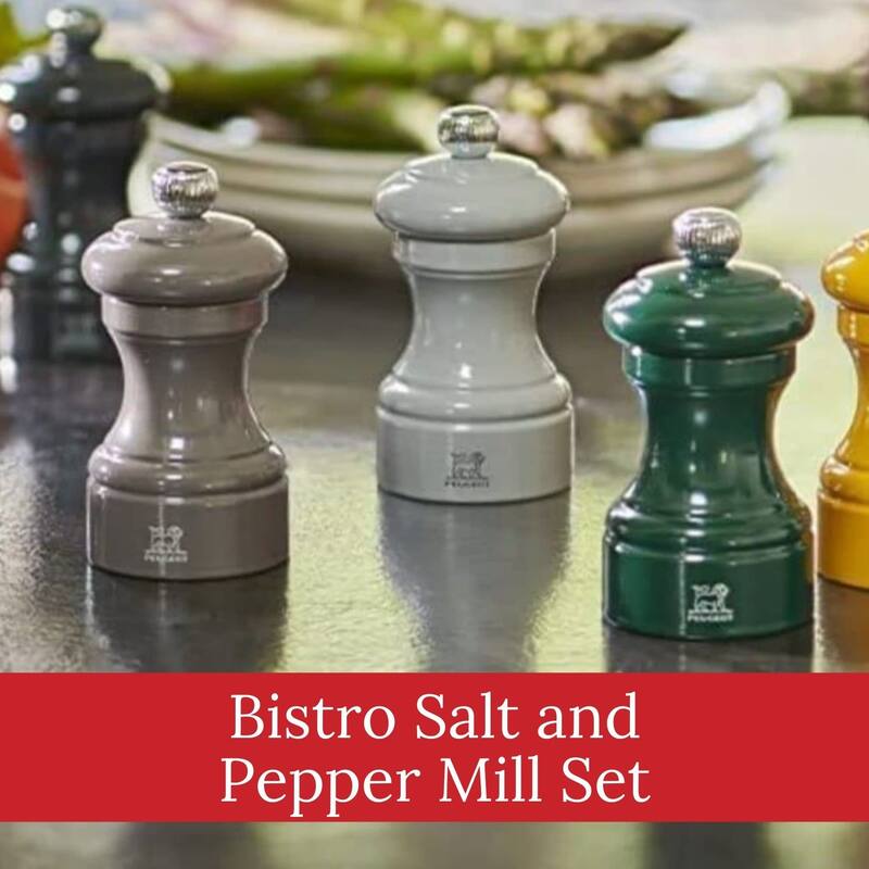 Peugeot Bistro Pepper and Salt Mill Set - 10cm - 4in.