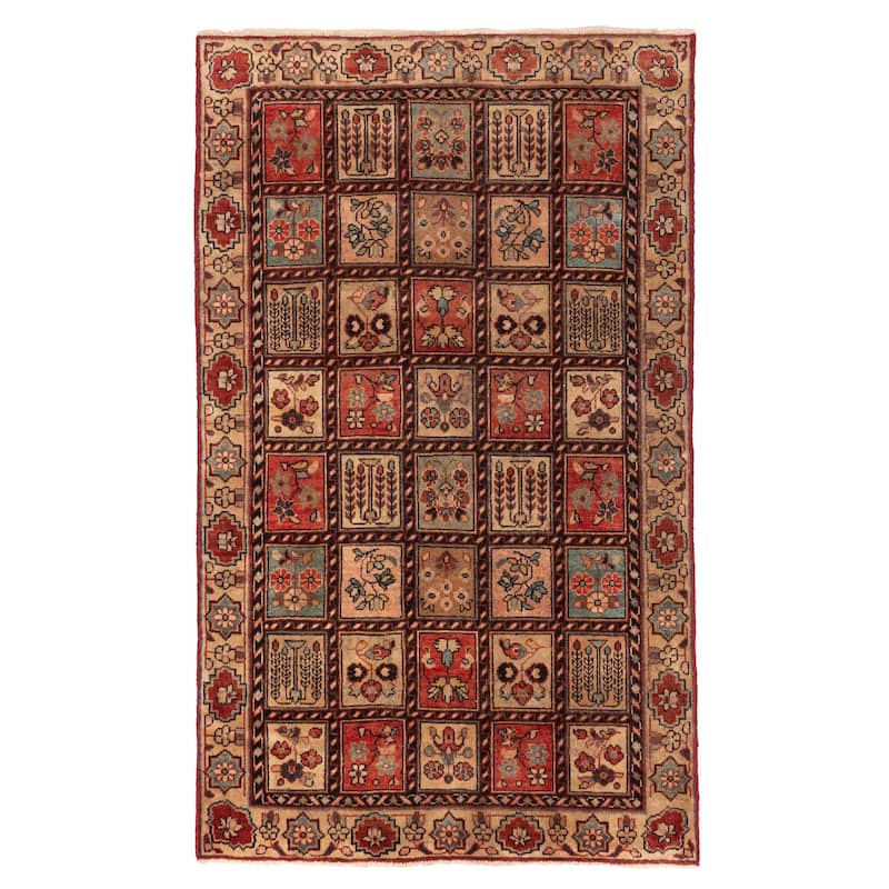 ECARPETGALLERY Hand-knotted Andelz Red Wool Rug - 3'11 x 6'4
