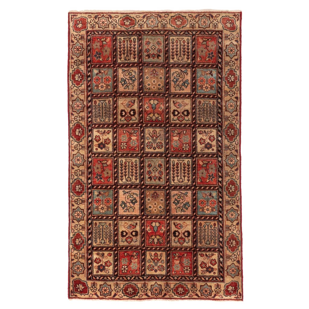 ECARPETGALLERY Hand-knotted Andelz Red Wool Rug - 3'11 x 6'4