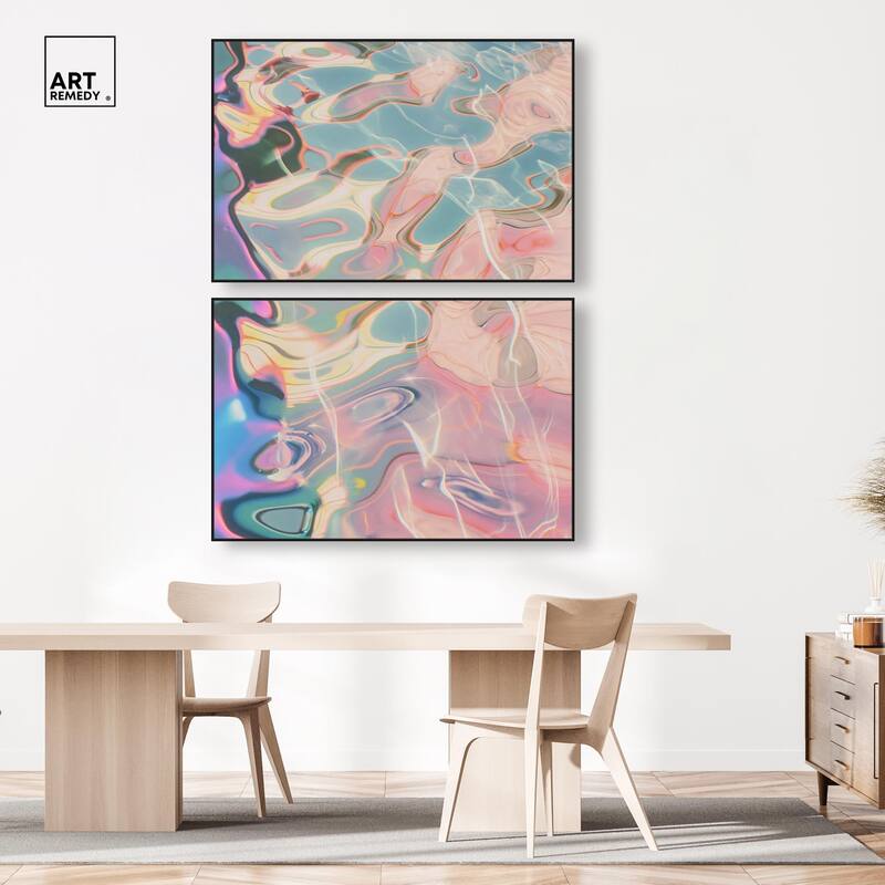 Metallic Drift I Canvas Set of 2 by Art Remedy