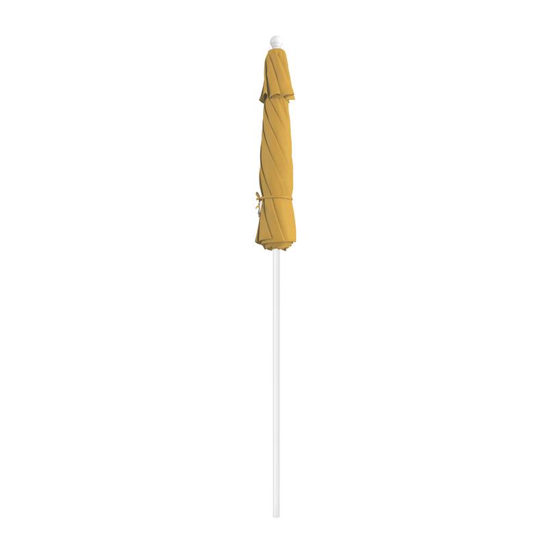 California Umbrella 75' Venture Series Patio Umbrella, White Aluminum Pole Fiberglass Ribs Push Lift Sunbrella