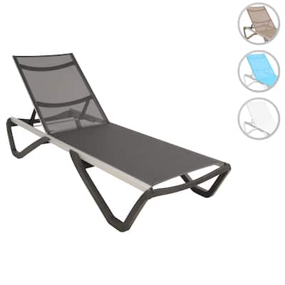 Furnish Theory Seabreeze Deck Patio Sunlounger Sun Lounger Lounge Chair Sling Chaise Lounger (Various Frame & Mesh Colors)