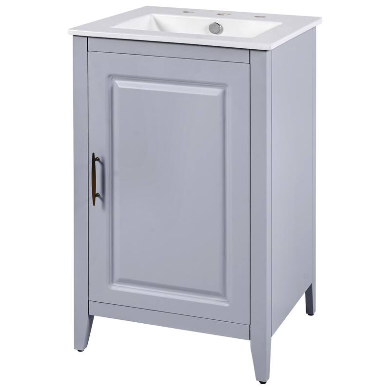 Christopher Knight Home 20" Bathroom Vanity with Sink and Functional Drawers