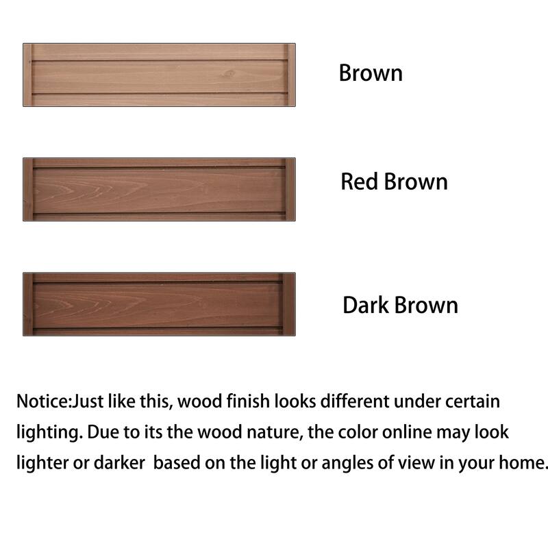 Outdoor Wooden Potting Bench Table, Garden Potting Bench with Cabinet, Patio Workstation with 4 Open Shelves and 2 Drawers