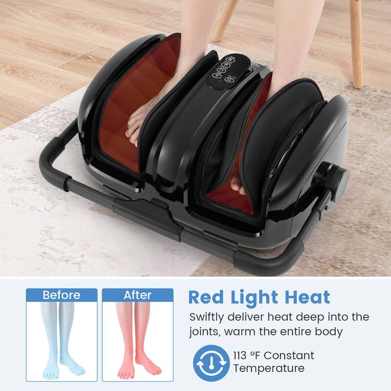 Costway Foot & Calf Massager Vibration Compression Electric Leg - See Details