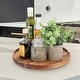 preview thumbnail 5 of 4, MegaChef 12 Inch Acacia Wood Lazy Susan Tray