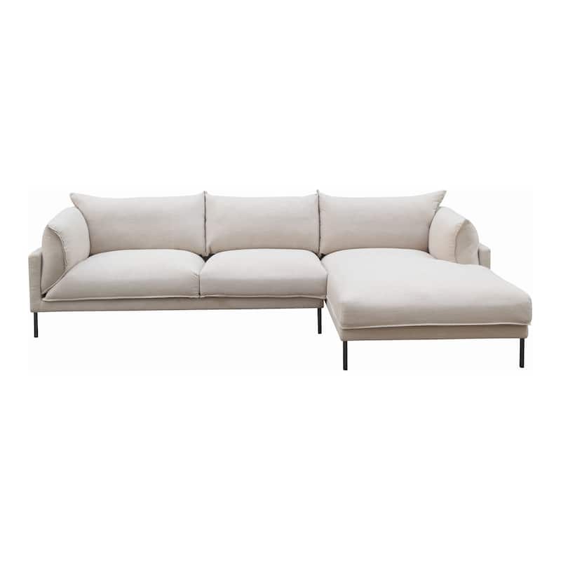 Aurelle Home Modern Deep Seat Chaise Sectional