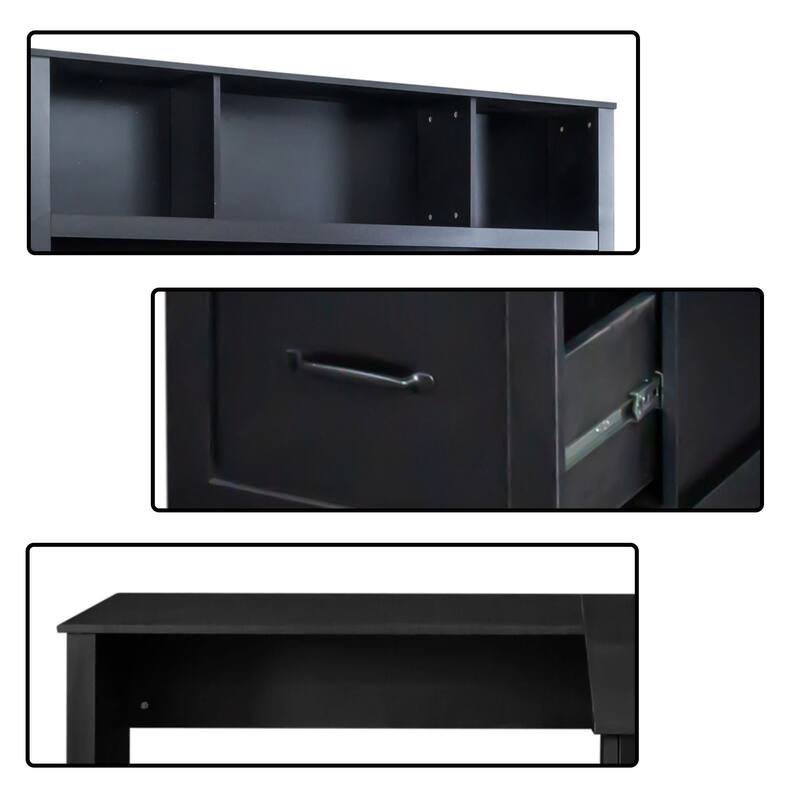 Modern Multifunctional L-Shaped Wooden Computer Desk