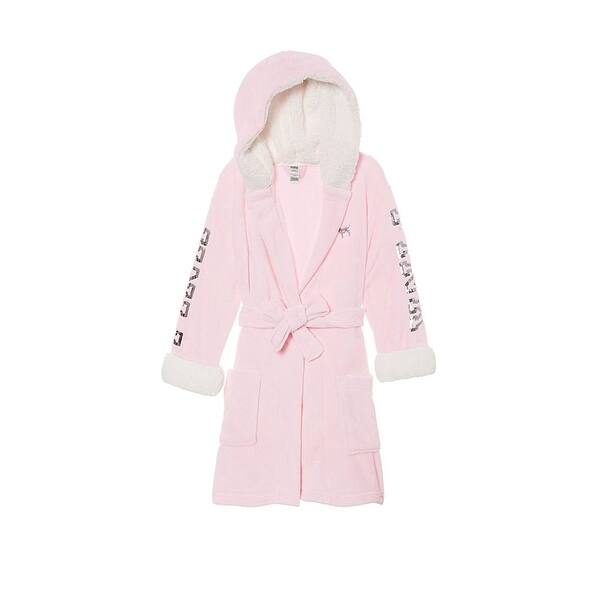 Shop Victoria S Secret Pink Hooded Sherpa Lined Cozy Soft Plush