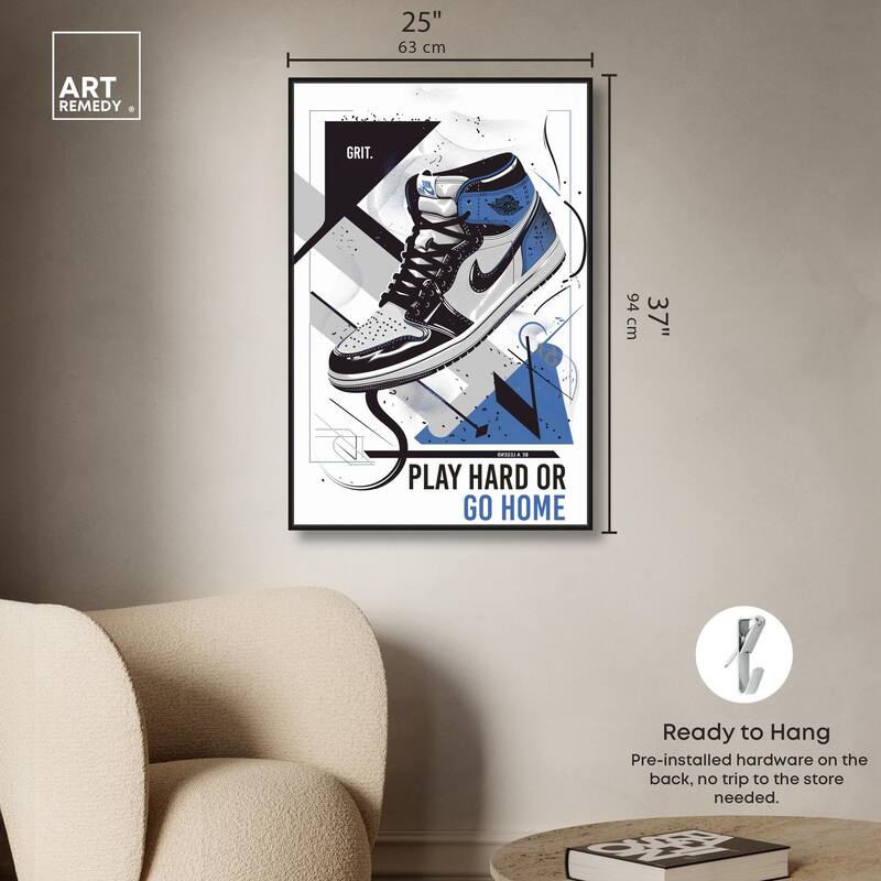 Play Hard Go Home Canvas by Art Remedy