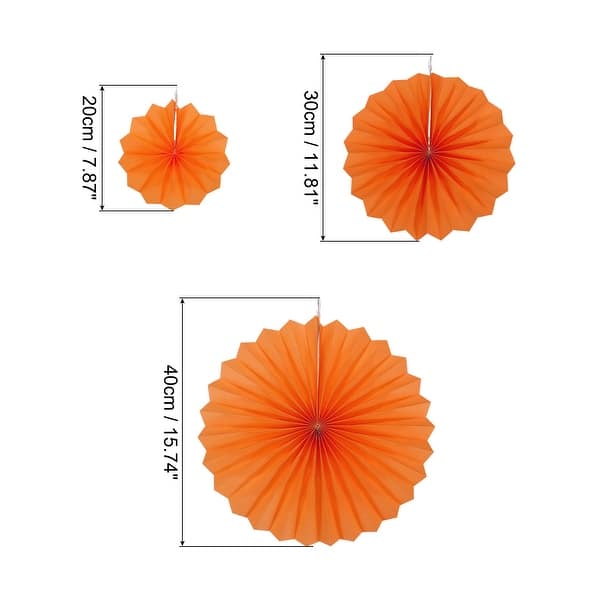 Hanging Paper Fans Party Set 6Pcs Decoration for Home Birthday Wedding