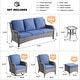 preview thumbnail 31 of 35, OVIOS 8-Piece Wicker Swivel Chair Patio Conversation Set