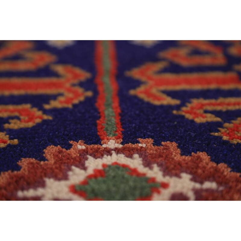 Orange Khottan Oriental Accent Rug Hand-Knotted Wool Carpet - 4'1"x 5'10"
