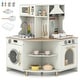 preview thumbnail 1 of 8, Gymax Kids Play Kitchen w/Working Faucet & Sink Microwave & Dishwasher Off-White