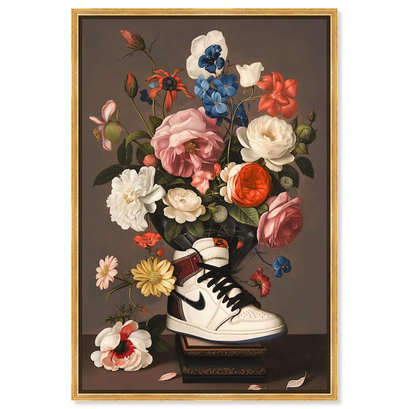 Sneaker Bouquet I Canvas by Art Remedy - Gold - 30" x 45"
