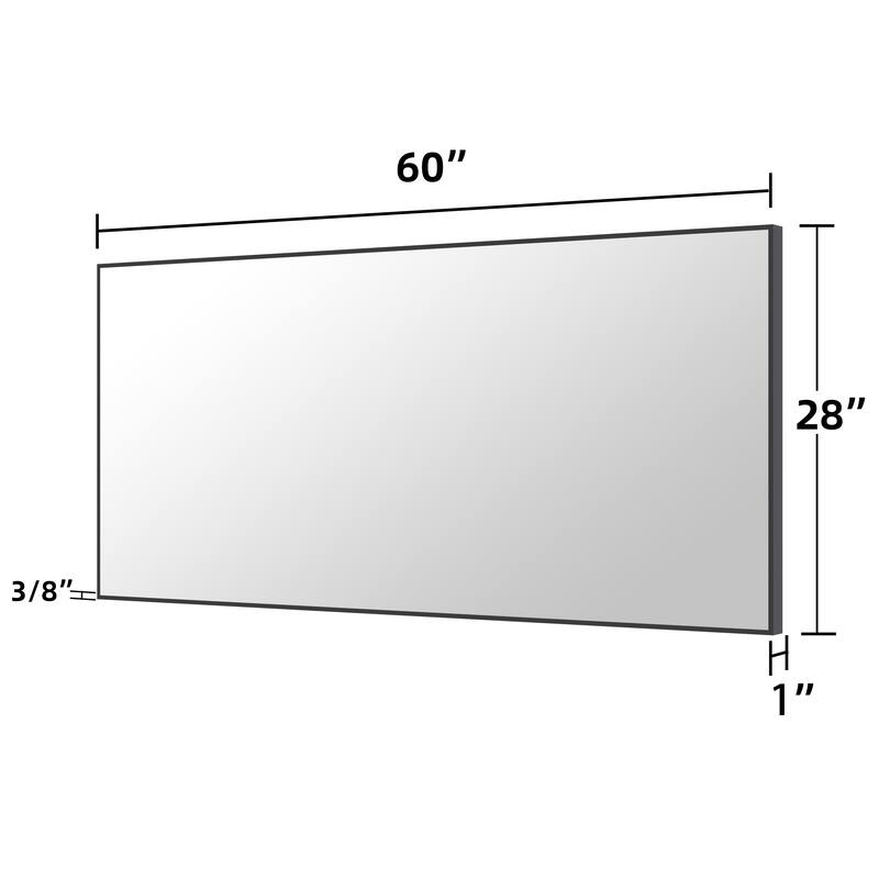 QuivaraView Wall Mounted Aluminum Frame Bathroom Vanity Mirror