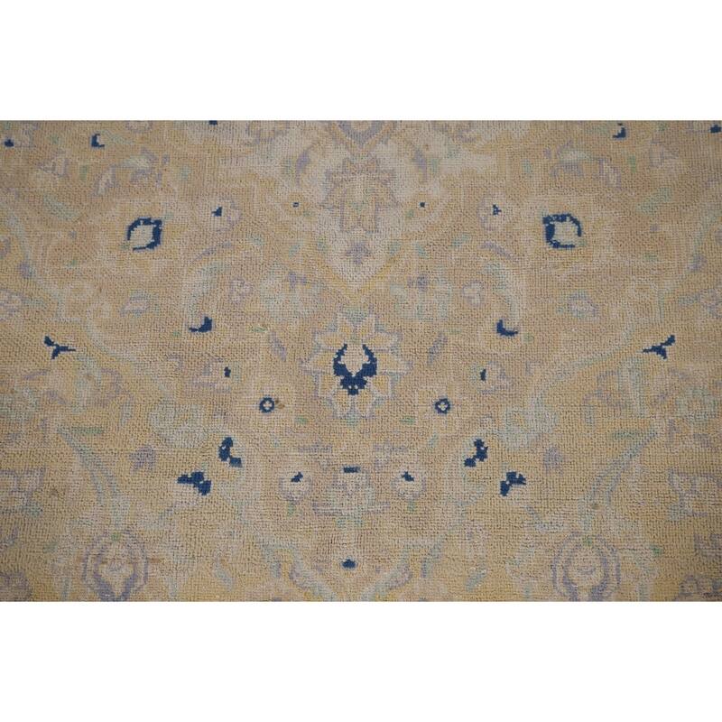 Muted Kashan Vintage Persian Area Rug Handmade Wool Carpet - 8'3" x 11'7"