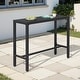 preview thumbnail 39 of 131, Crestlive Products Patio Outdoor Rectangle Bar Table Combinable Pub Table