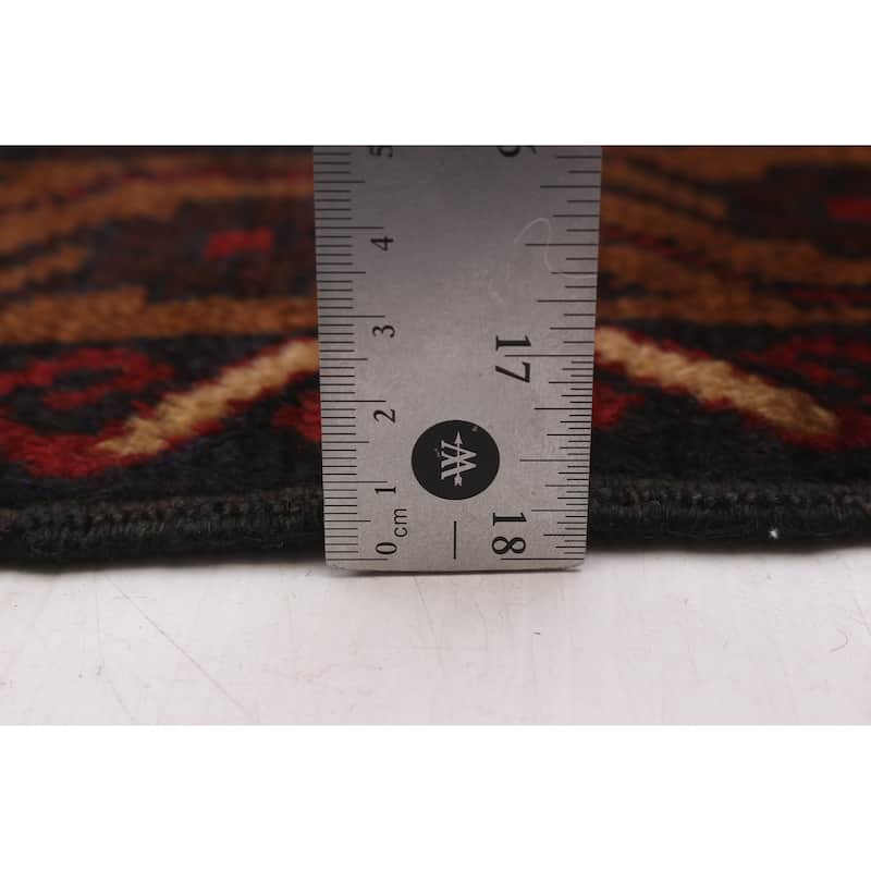 ECARPETGALLERY Hand-knotted Kazak Red Wool Rug - 3'6 x 6'2