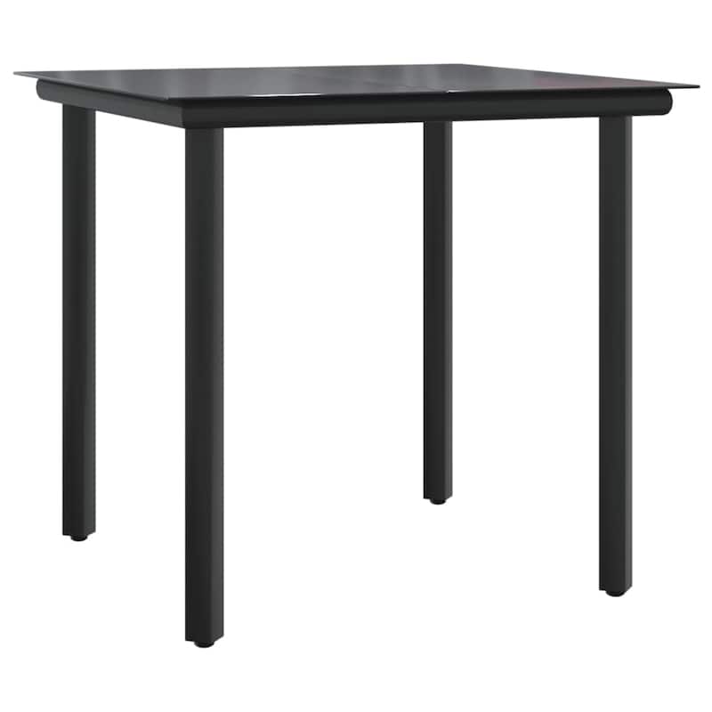 vidaXL 3/5/7/9 Piece Patio Dining Set with Cushions Poly Rattan and Steel