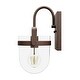 preview thumbnail 5 of 7, Hunter Karloff 1 Light Wall Sconce - Rustic, Glam, Transitional