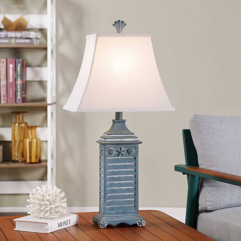 StyleCraft Longboat Key Shutter Matching Finial Table Lamp