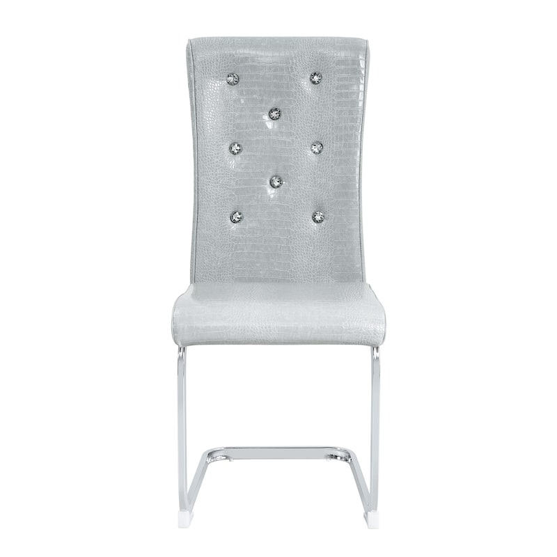 Set of 2 Dining Chair Side Chair Kitchen Chair Leisure Chair Lounge Chair Office Chair Armless Chair with Metal Legs