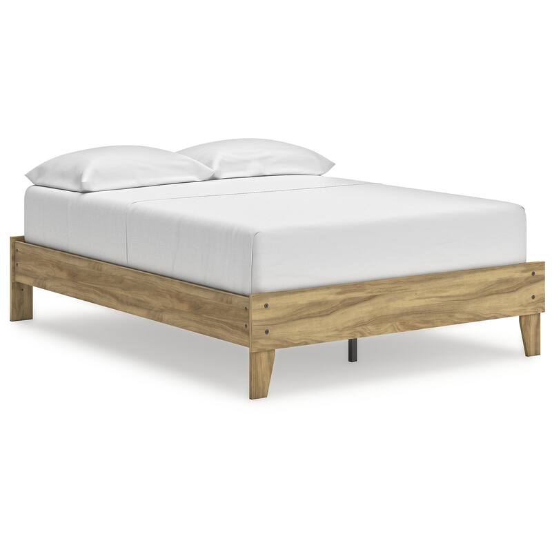 Signature Design by Ashley Bermacy Light Brown Platform Bed