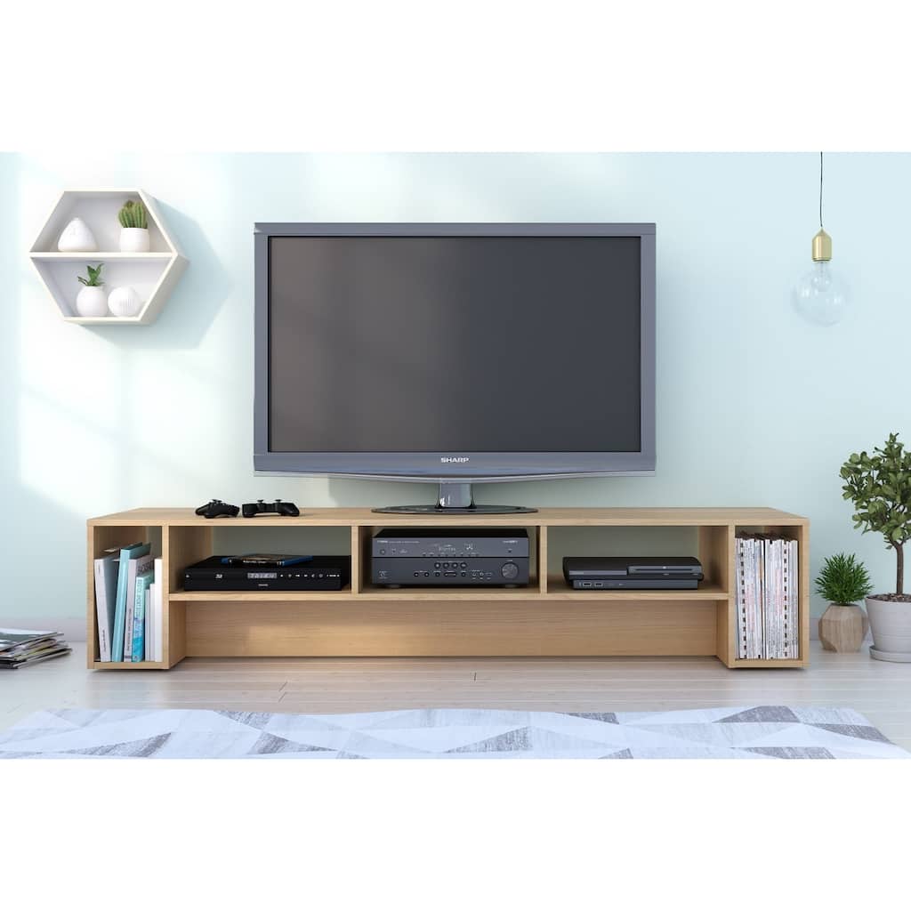 Nexera Rustik 72 inch TV Stand, Natural Maple