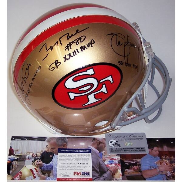 Shop Joe Montana Jerry Rice Steve Young Autographed Hand Signed