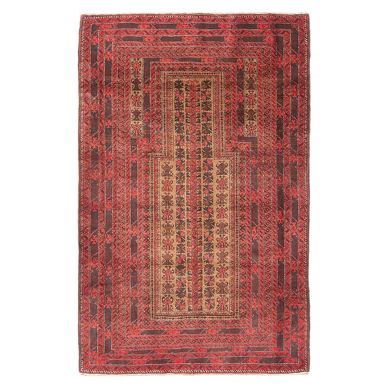 Teimani Tan Rug 3'0" x 4'10" - 3'0 x 4'10 - Tan - 3'0 x 4'10
