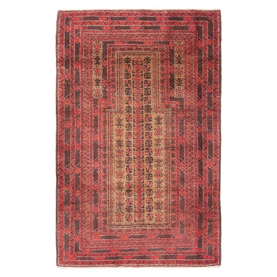 Teimani Tan Rug 3'0" x 4'10" - 3'0 x 4'10
