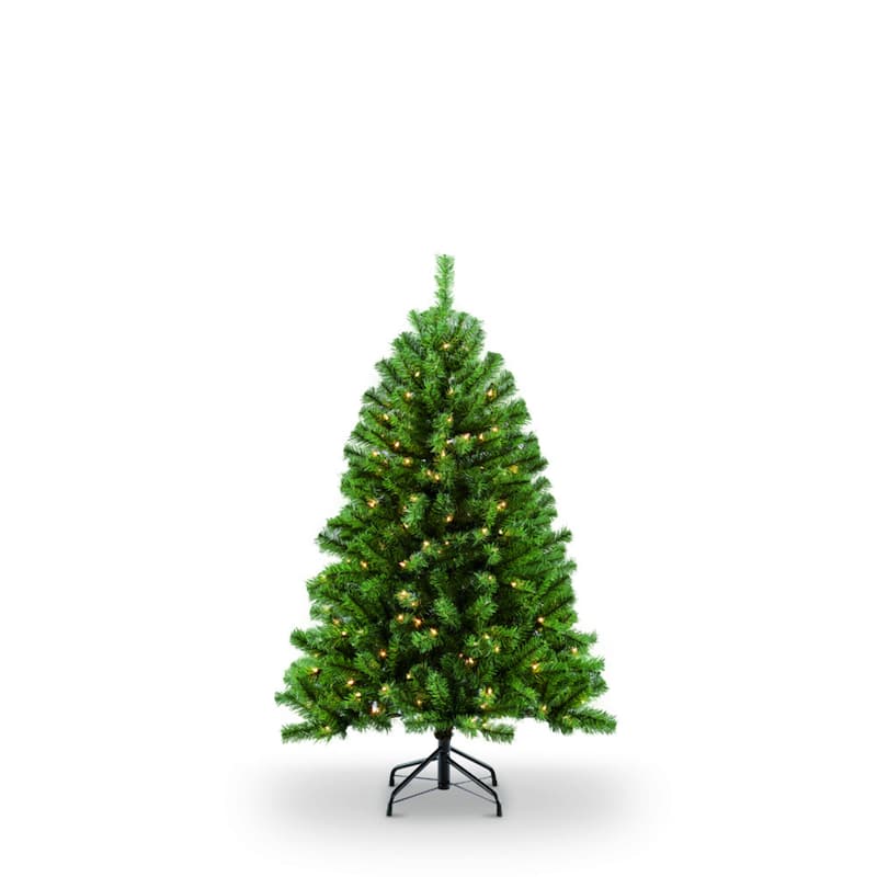 4.5' x 36" Northern Fir Artificial Christmas Tree 250 Clear Lights - 4.5 Foot